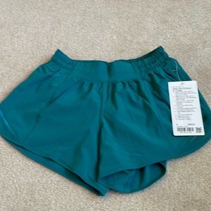 Lululemon Hotty Hot Low Rise short, 4 inch lined.
